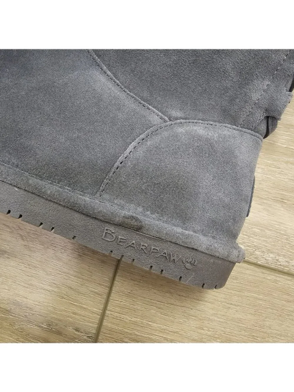 Bearpaw Phyllis II Suede Charcoal Lace up Back Womens Boots Size US 11